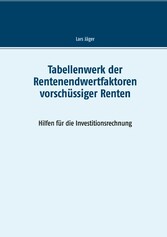 Tabellenwerk der Rentenendwertfaktoren vorschüssiger Renten