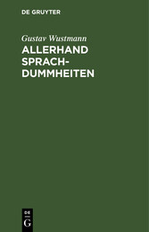 Allerhand Sprachdummheiten