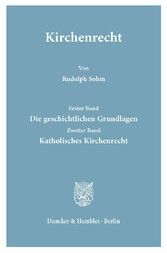 Kirchenrecht. (Aus Binding, Systematisches Handbuch der deutschen Rechtswissenschaft).