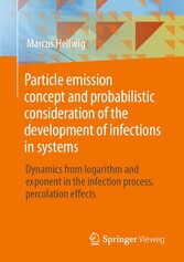 Particle emission concept and probabilistic consideration of the development of infections in systems