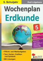 Wochenplan Erdkunde / Klasse 5