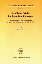 Feindliche Brüder im deutschen Südwesten.