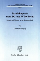 Parallelimporte nach EG- und WTO-Recht.