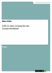 Gibt es eine Lösung für das Gettier-Problem?