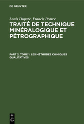 Les méthodes chimiques qualitatives