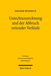 Unrechtszurechnung und der Abbruch rettender Verläufe