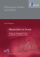 Minnereden im Druck