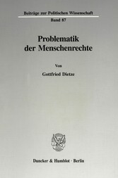 Problematik der Menschenrechte.