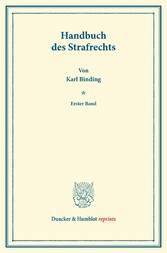 Handbuch des Strafrechts.