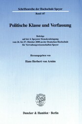 Politische Klasse und Verfassung.