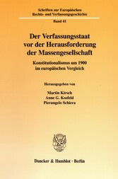 Der Verfassungsstaat vor der Herausforderung der Massengesellschaft.