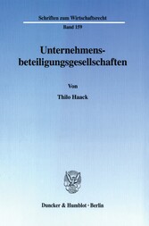 Unternehmensbeteiligungsgesellschaften.