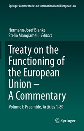 Treaty on the Functioning of the European Union - A Commentary