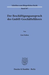 Der Beschäftigungsanspruch des GmbH-Geschäftsführers.