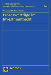 Prozessverträge im Investmentrecht