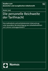 Die personelle Reichweite der Tarifmacht