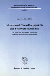 Internationale Verwaltungsgerichte und Beschwerdeausschüsse.