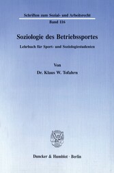 Soziologie des Betriebssportes.