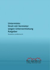 Untermiete: Streit mit Vermieter wegen Untervermietung