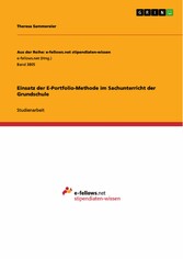 Einsatz der E-Portfolio-Methode im Sachunterricht der Grundschule