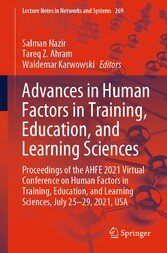 Advances in Human Factors in Training, Education, and Learning Sciences