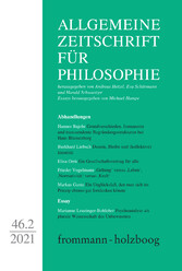 Allgemeine Zeitschrift für Philosophie: Heft 46.2/2021