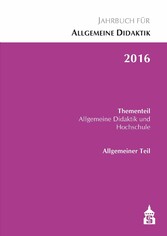 Jahrbuch für Allgemeine Didaktik 2016