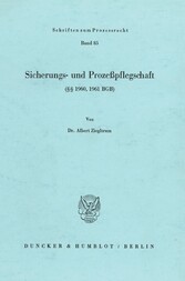 Sicherungs- und Prozeßpflegschaft (§§ 1960, 1961 BGB).