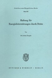 Haftung für Energieleiterstörungen durch Dritte.