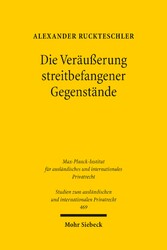 Die Veräußerung streitbefangener Gegenstände