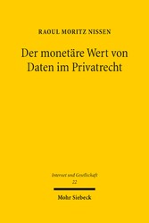 Der monetäre Wert von Daten im Privatrecht