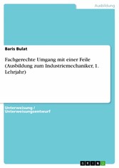 Fachgerechte Umgang mit einer Feile (Ausbildung zum Industriemechaniker, 1. Lehrjahr)