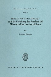 Mittäter, Nebentäter, Beteiligte und die Verteilung des Schadens bei Mitverschulden des Geschädigten.