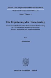 Die Regulierung des Homesharing.