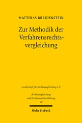 Zur Methodik der Verfahrensrechtsvergleichung