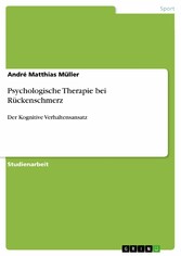 Psychologische Therapie bei Rückenschmerz