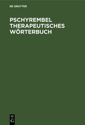 Pschyrembel Therapeutisches Wörterbuch