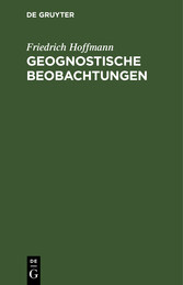 Geognostische Beobachtungen