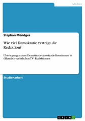 Wie viel Demokratie verträgt die Redaktion?