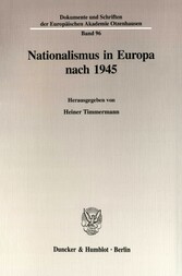 Nationalismus in Europa nach 1945.