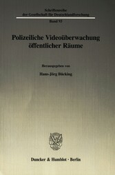 Polizeiliche Videoüberwachung öffentlicher Räume.