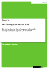 Der ökologische Fußabdruck