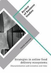 Strategies in online food delivery ecosystems. Characterization and evolution over time