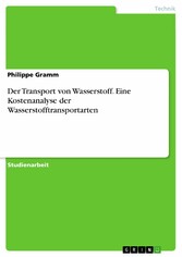 Der Transport von Wasserstoff. Eine Kostenanalyse der Wasserstofftransportarten