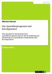 Das Sprachbioprogramm und Kreolsprachen