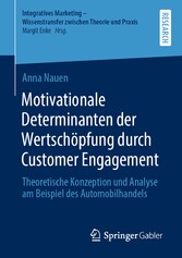 Motivationale Determinanten der Wertschöpfung durch Customer Engagement