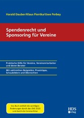 Spendenrecht und Sponsoring für Vereine