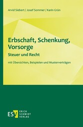 Erbschaft, Schenkung, Vorsorge - Steuer und Recht