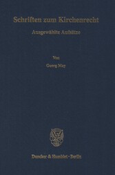 Schriften zum Kirchenrecht.