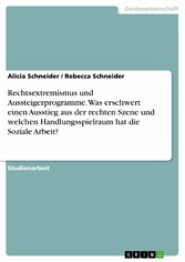 Rechtsextremismus und Aussteigerprogramme. Was erschwert einen Ausstieg aus der rechten Szene und welchen Handlungsspielraum hat die Soziale Arbeit?